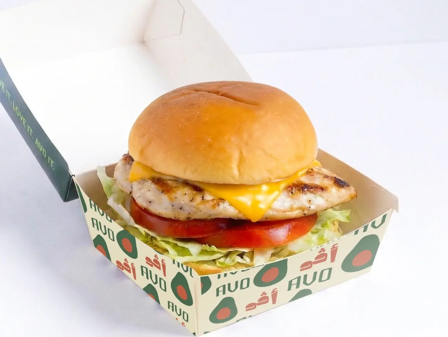 برجر دجاج مشوي