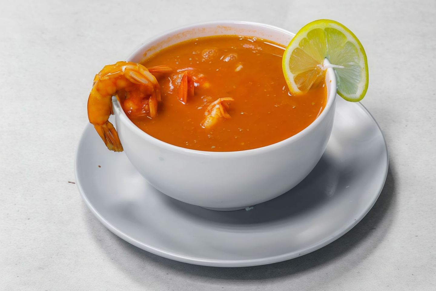 شوربة جمبري صوص أحمر