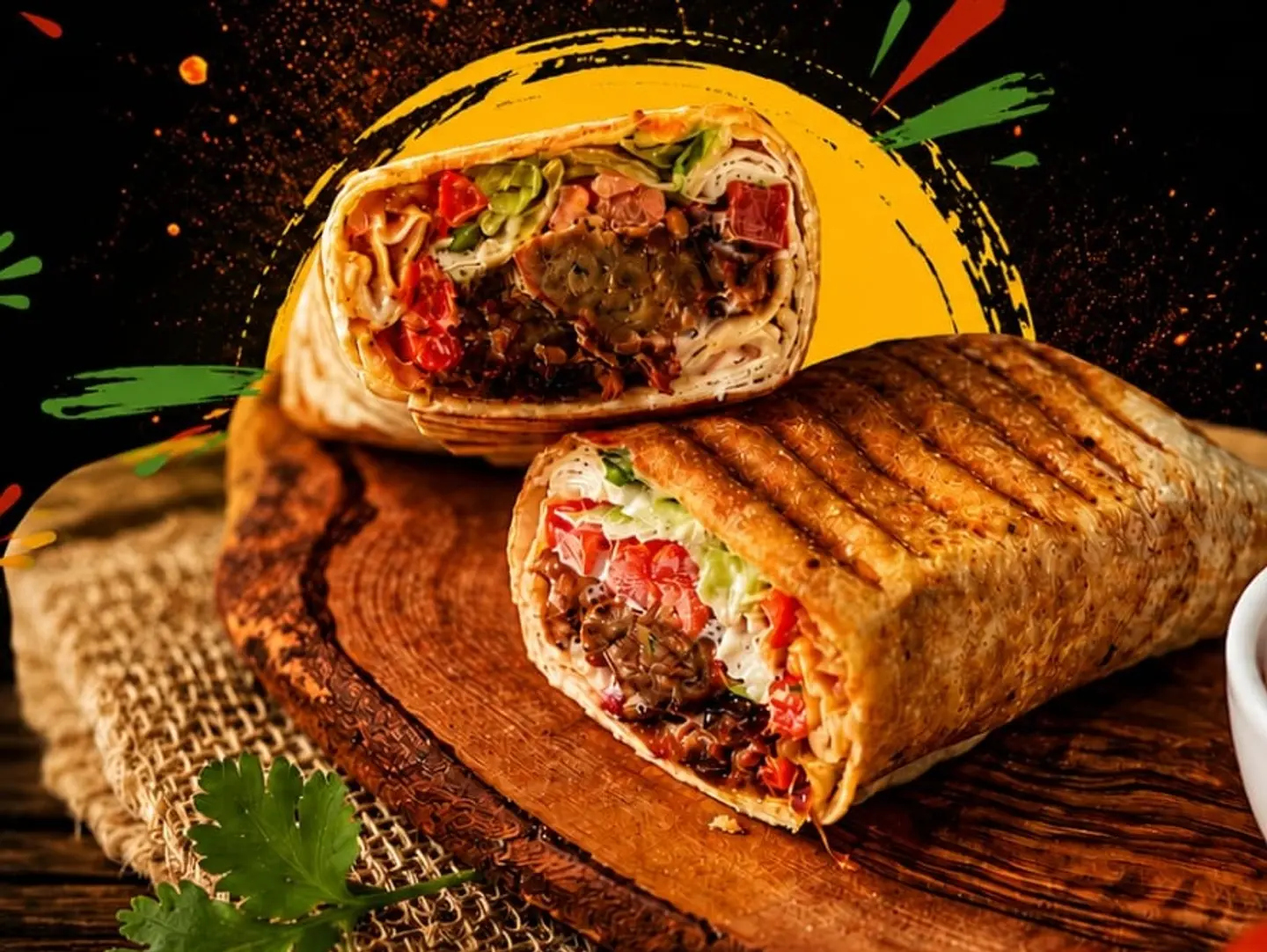 Mexican Falafel Sandwich