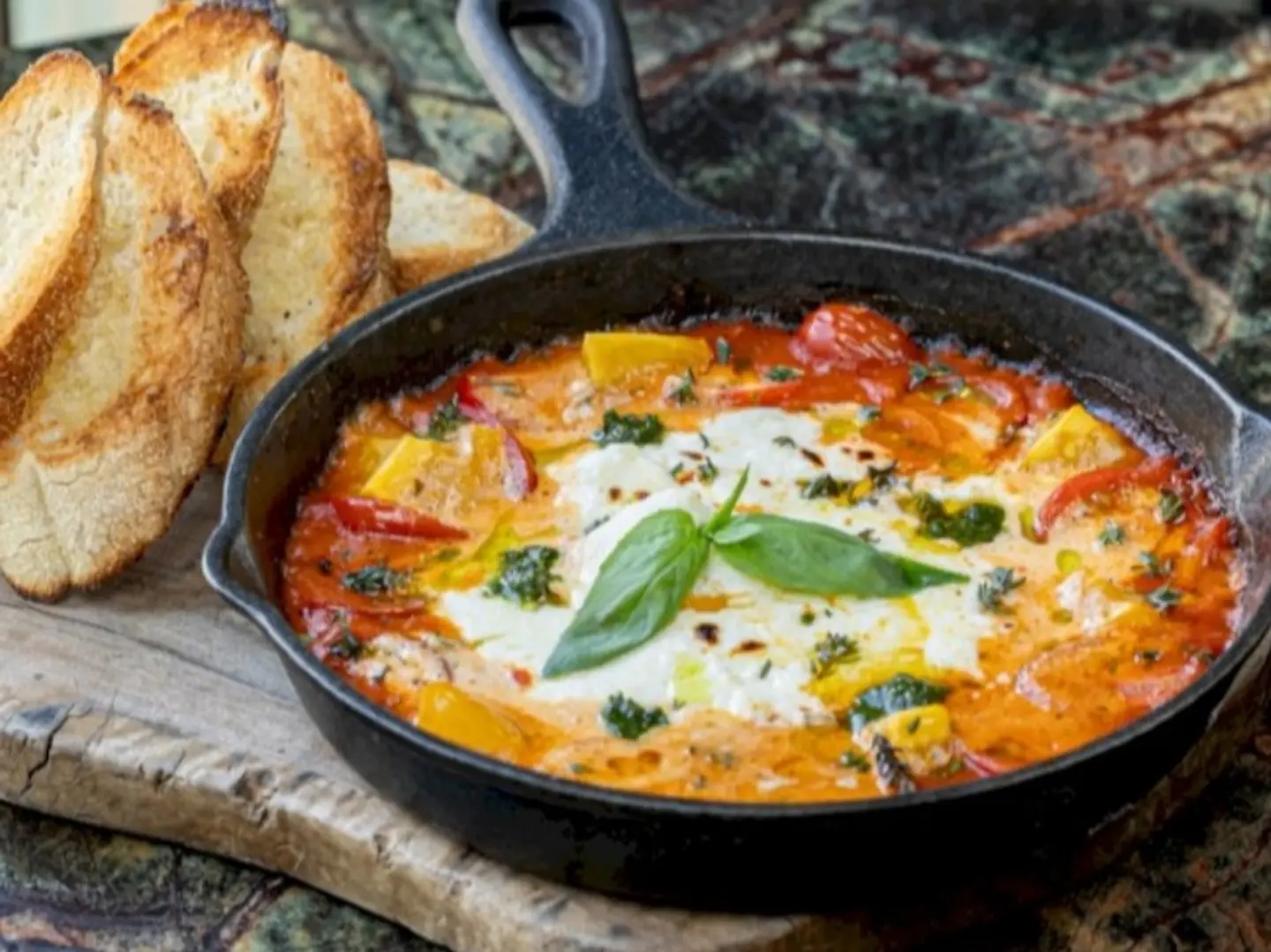 Baked Feta And Plum Tomatoes