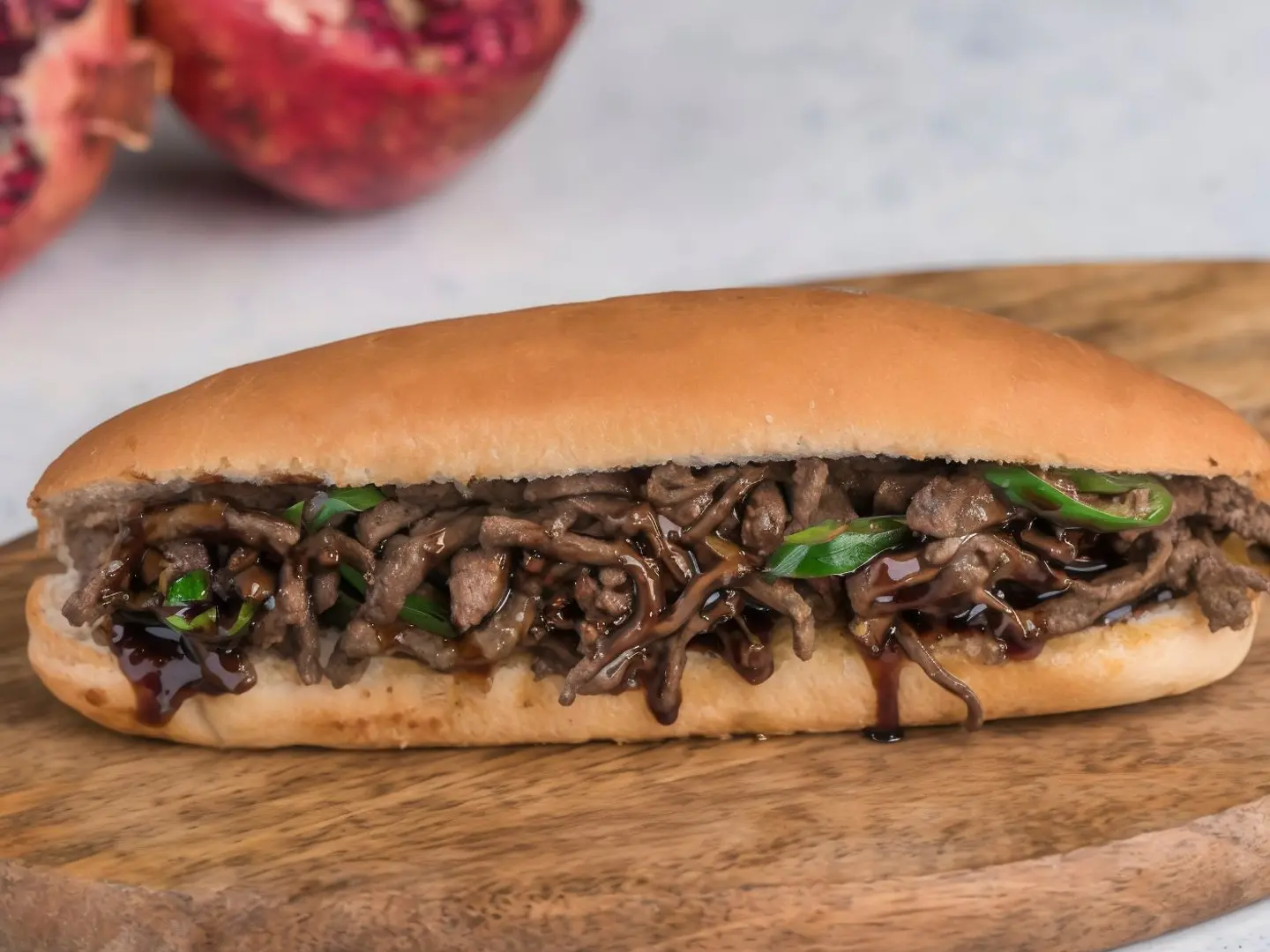 Liver Sandwich With Pomegranate Molasses