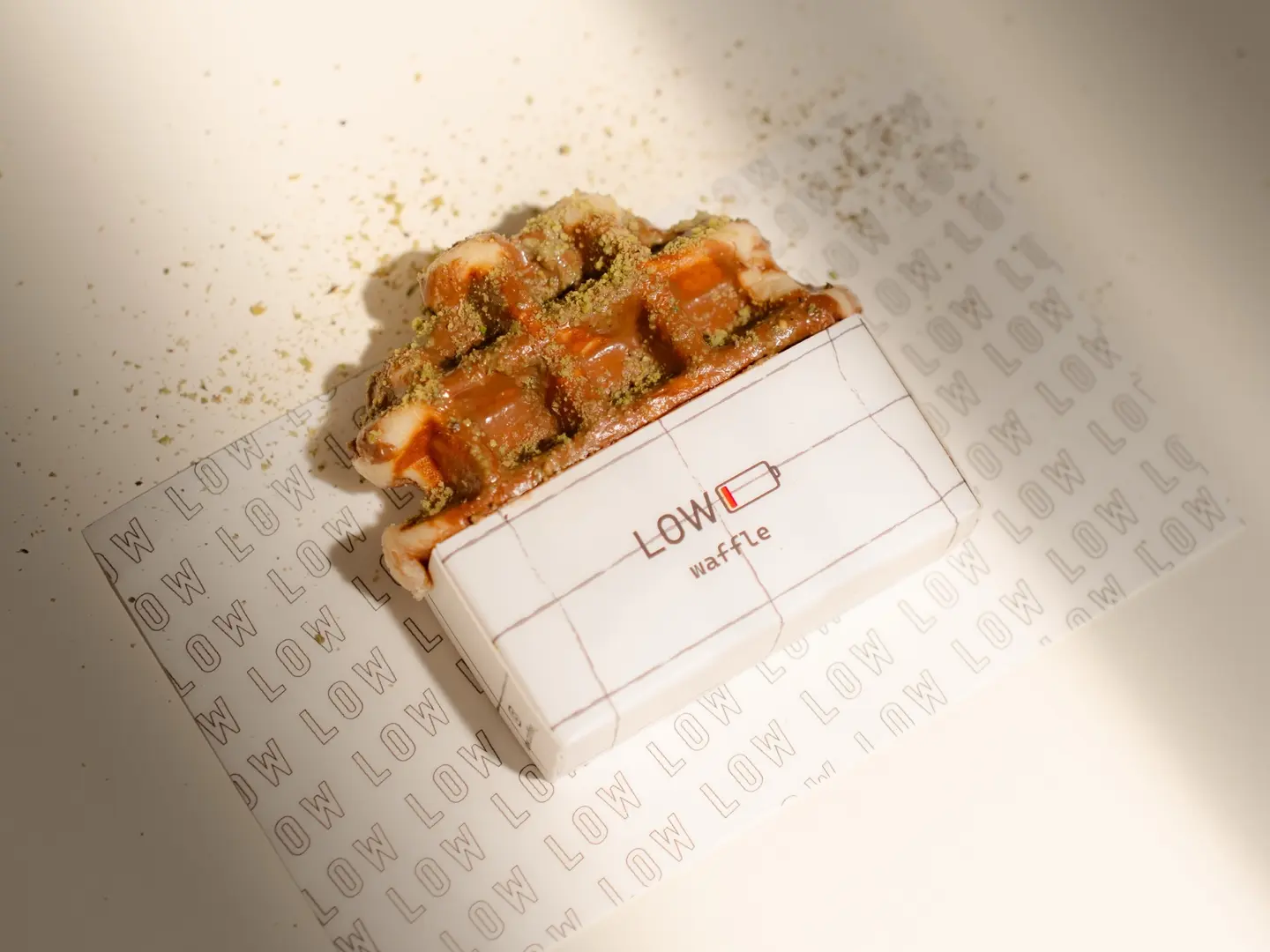 Waffle Pistachio Kunafa