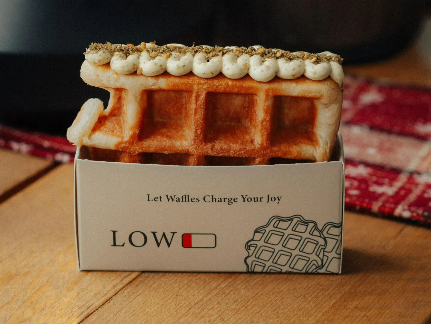 Cheese And Zaatar Waffle