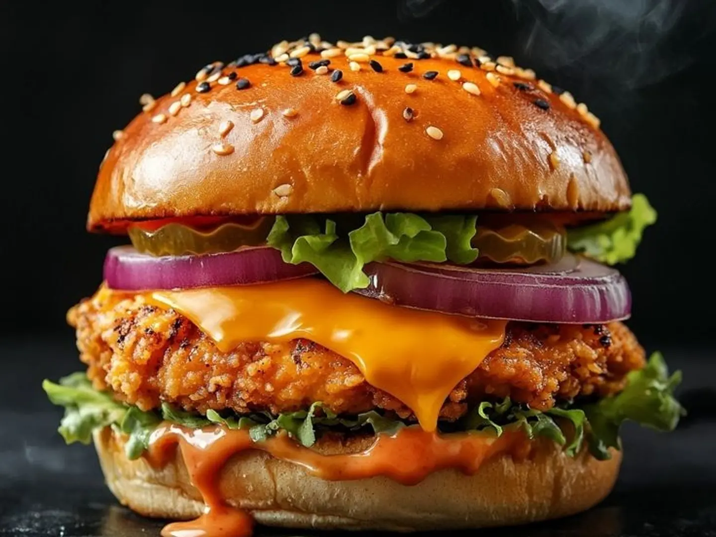 برجر مسحب (حار)