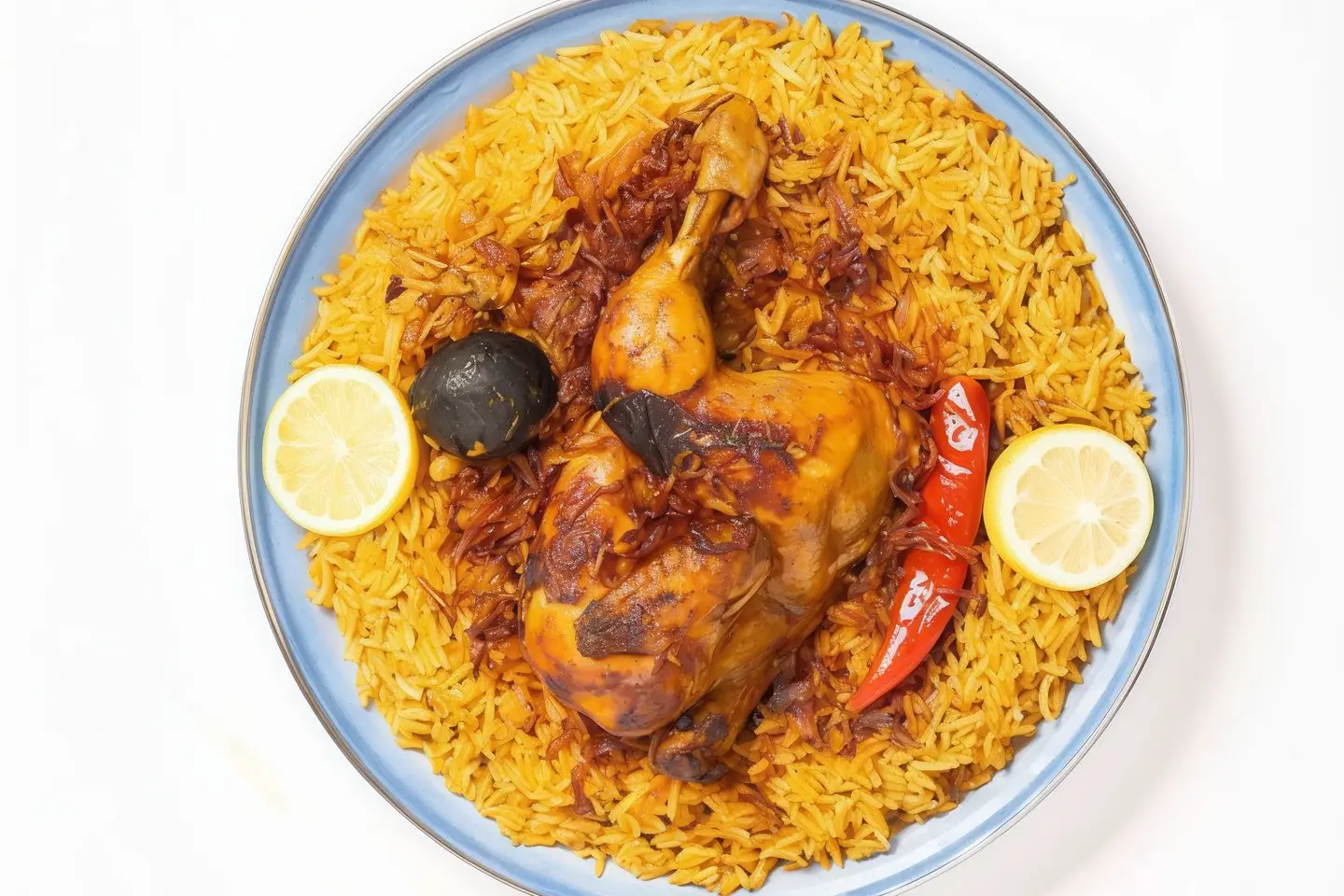 نصف دجاج كبسة نورة