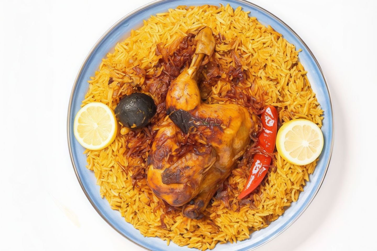 نصف دجاج كبسة نورة