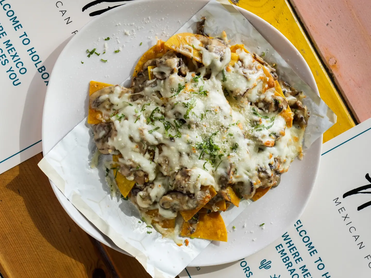 Mushroom Nachos