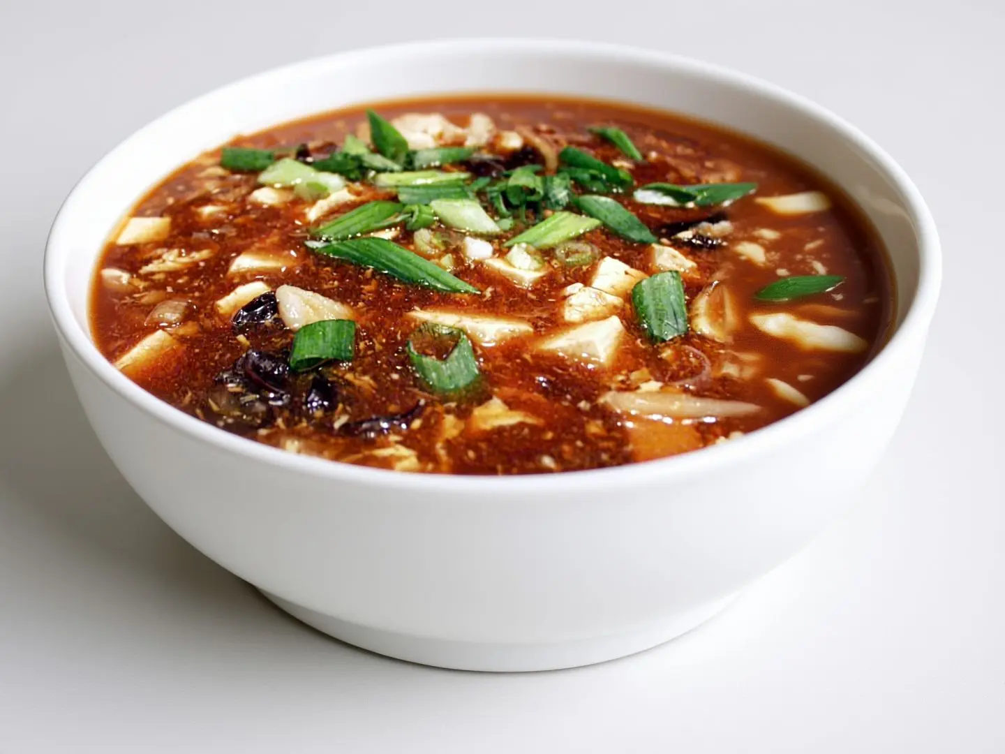 شوربة دجاج حار وحامضة