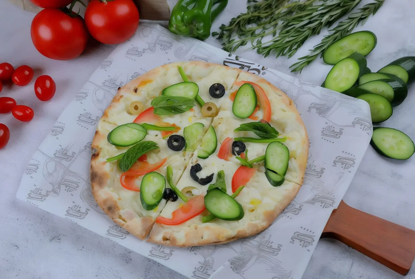 Cheese And Vegetable Mankousheh