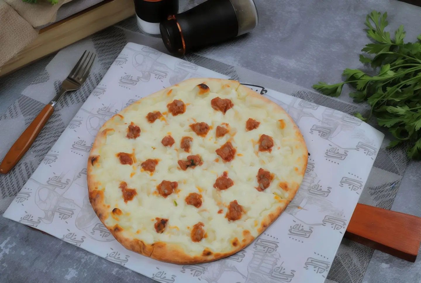 Sausage Cheese Mankousheh