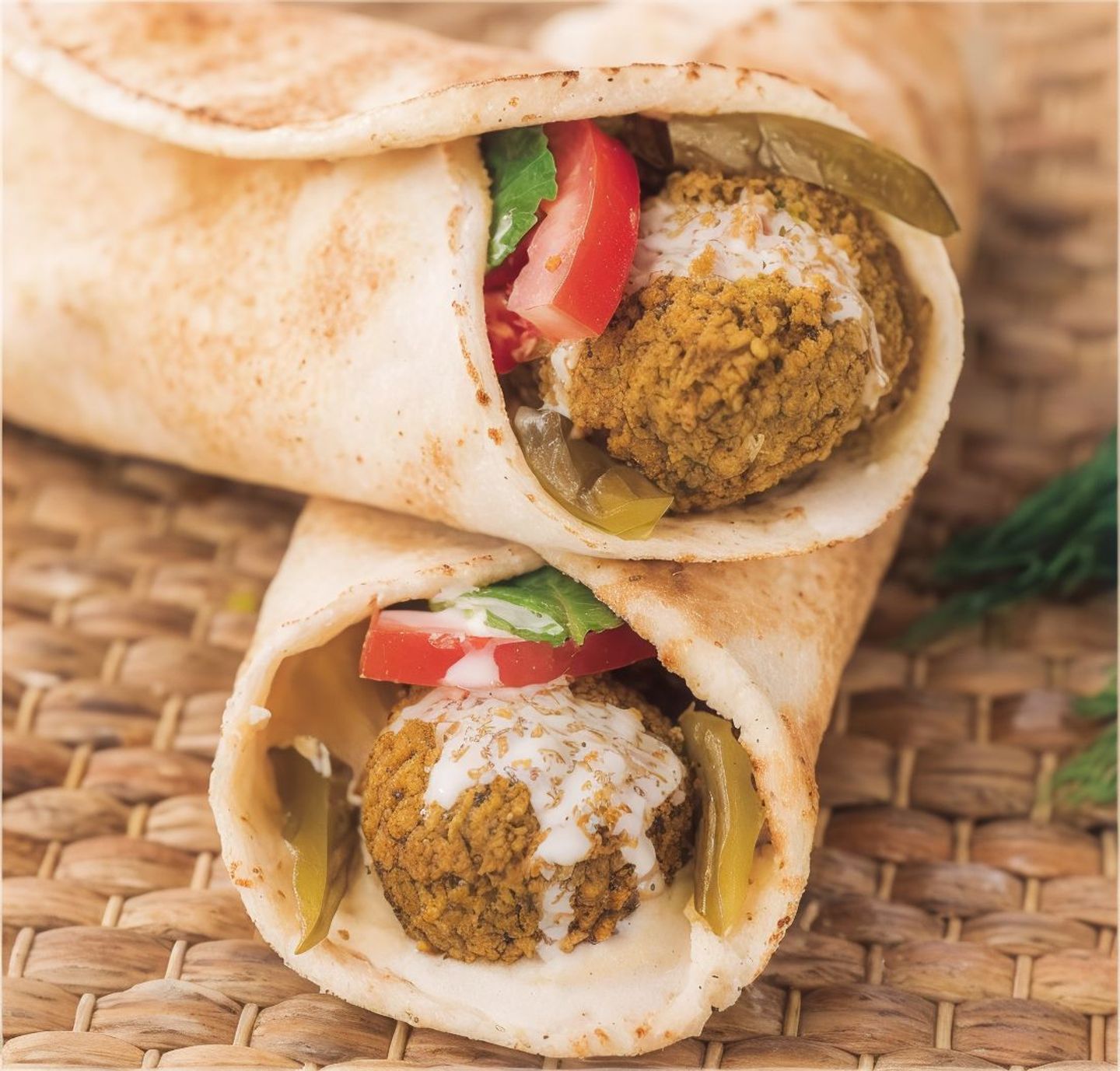 Falafel Bread Sandwich