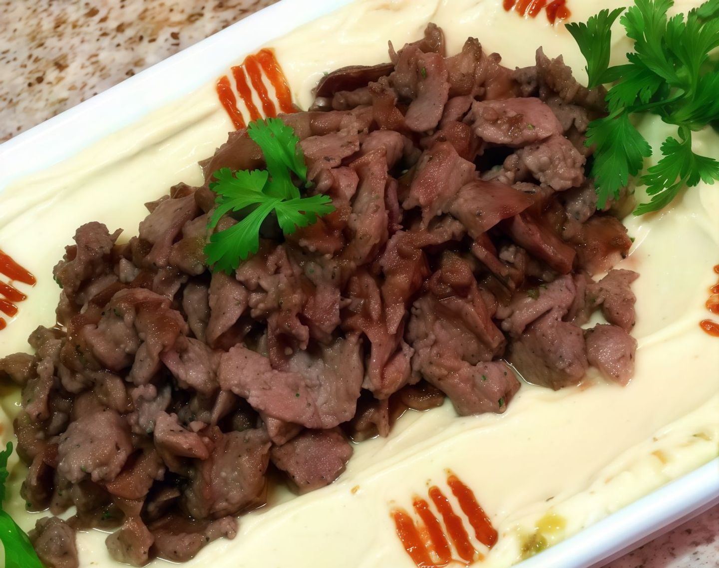 Hummus With Meat