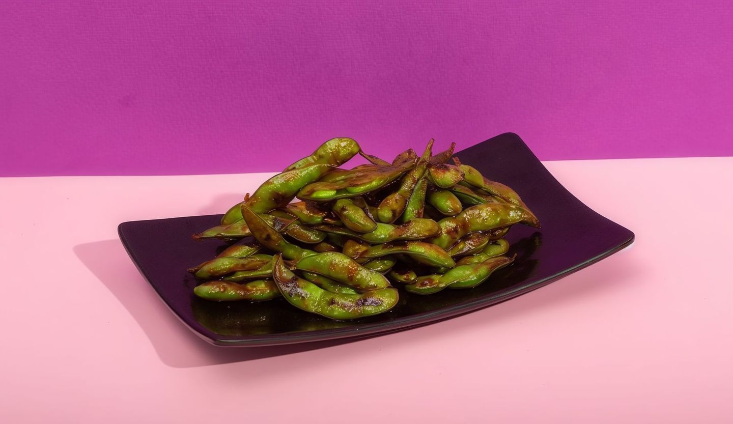 Grilled Edamame