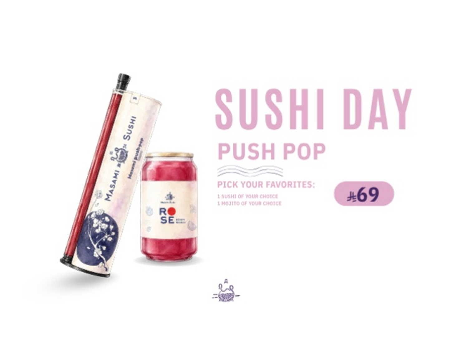 Sushi Day Push Pop