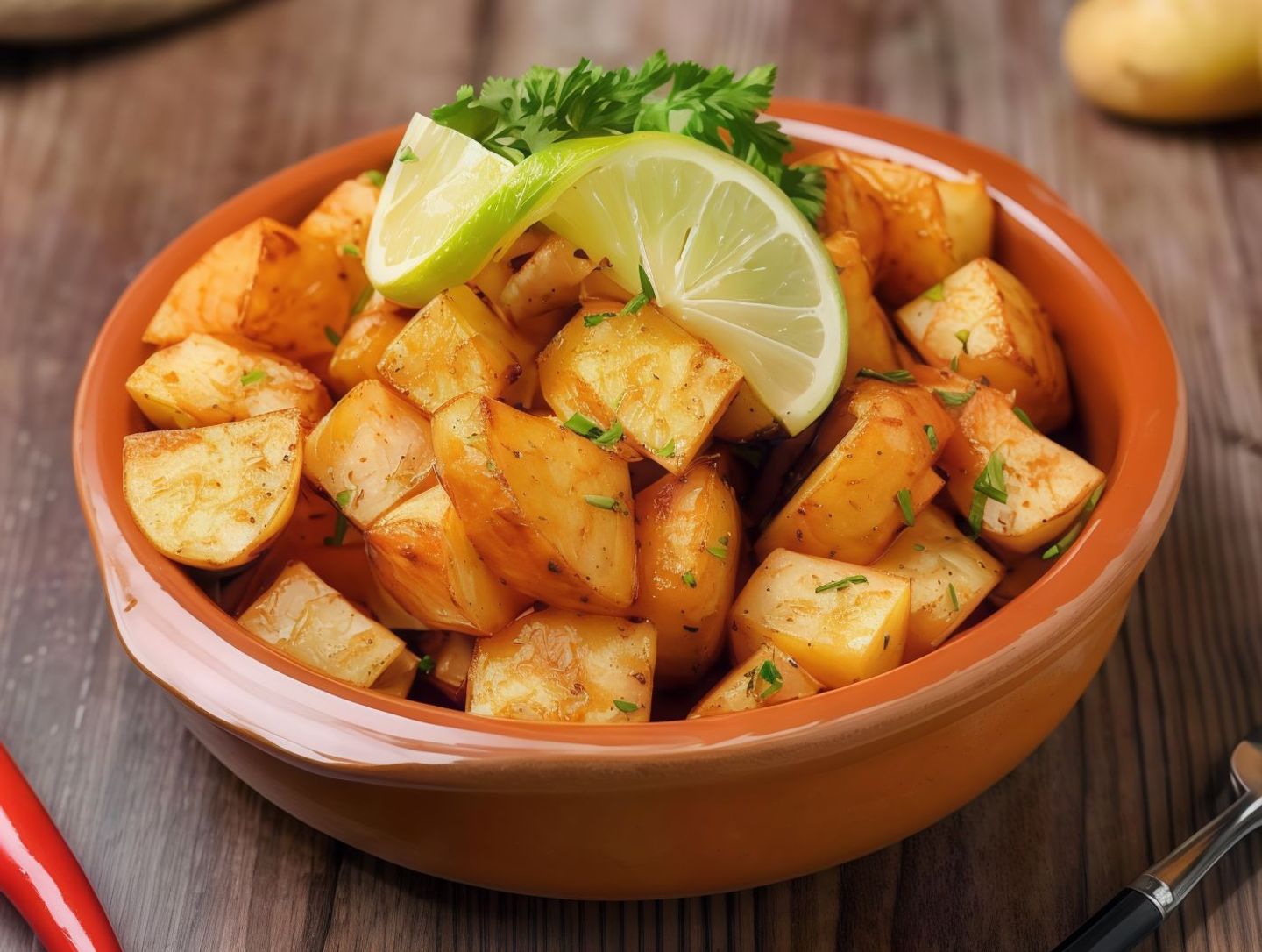 بطاطا حارة بالكريمة