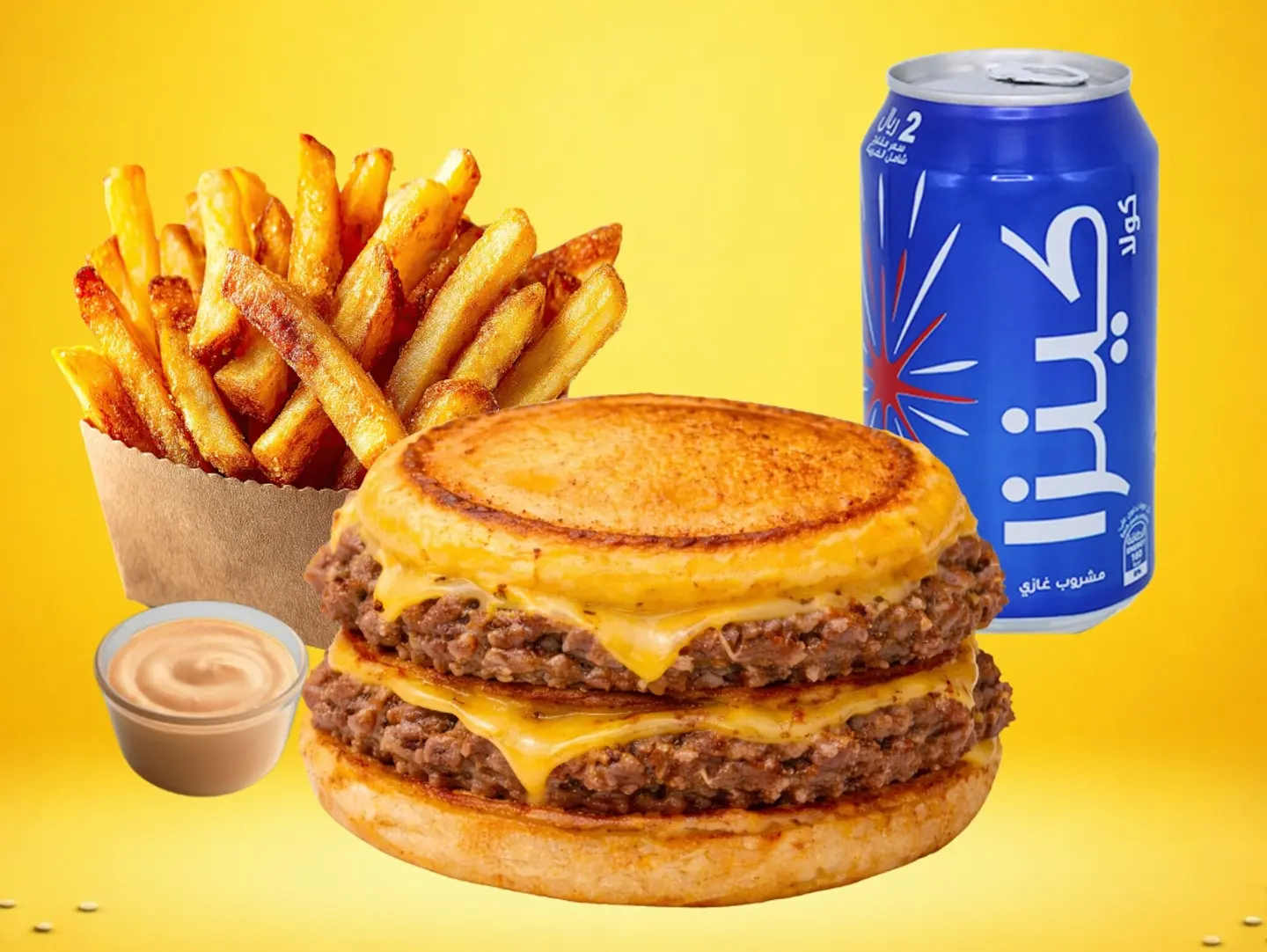 وجبة مقلوب دبل لحم