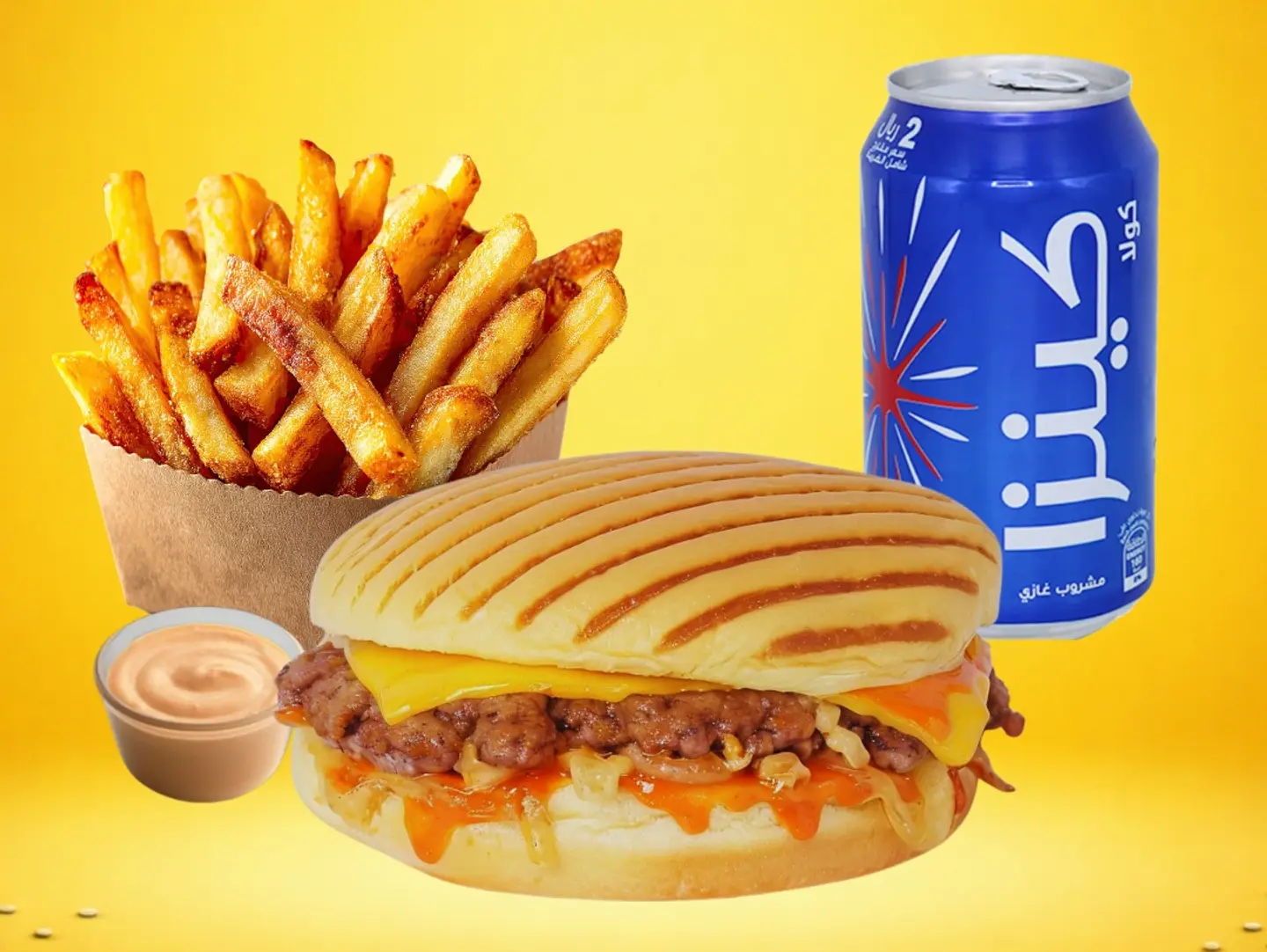 وجبة فلات بيف برجر