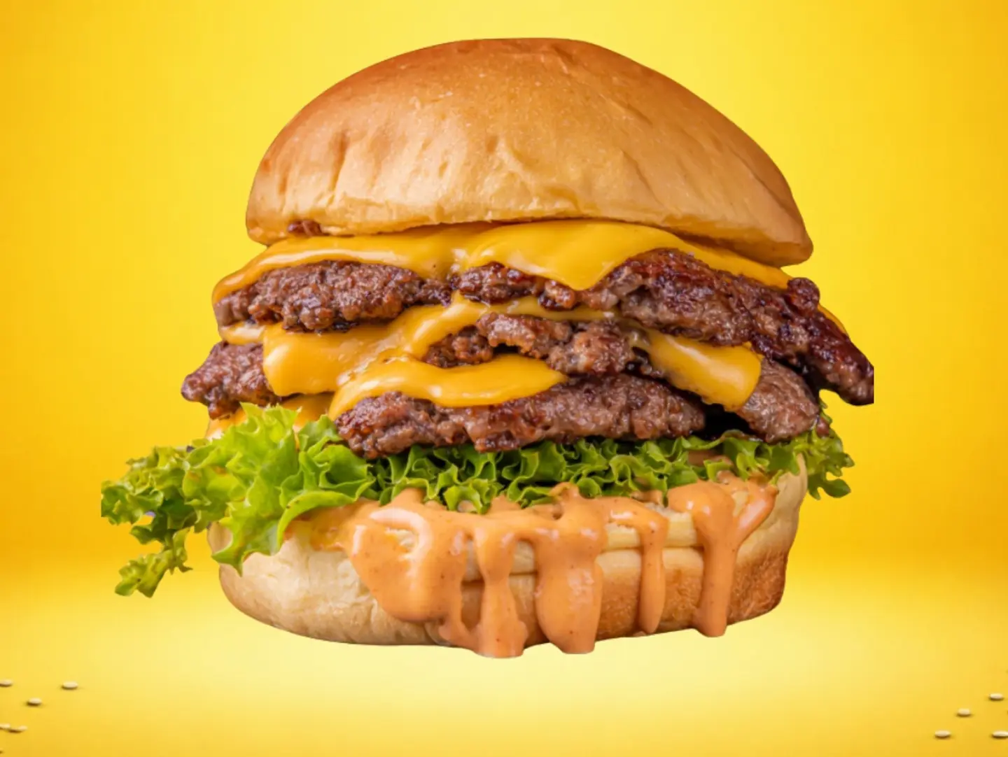 برجر تربل لحم