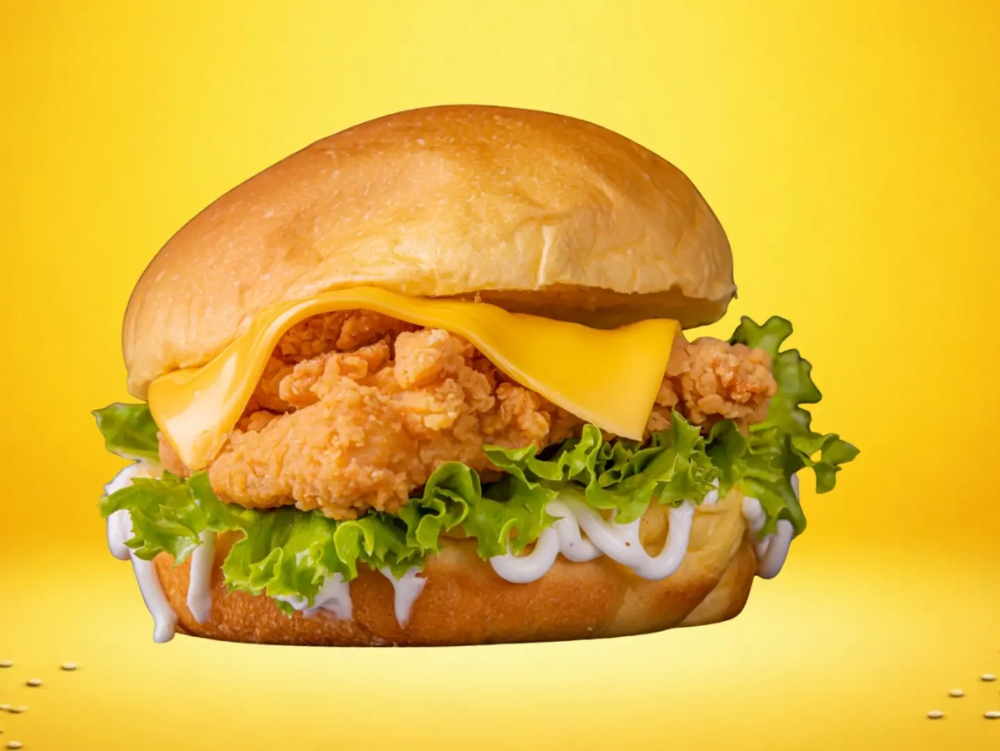 برجر سنقل دجاج كرسبي