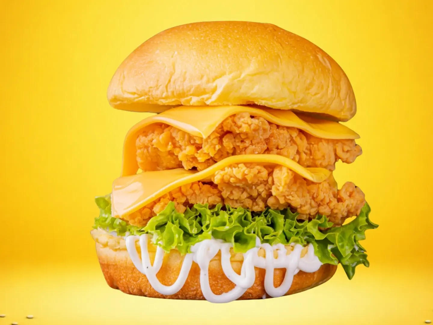 برجر دبل دجاج كرسبي