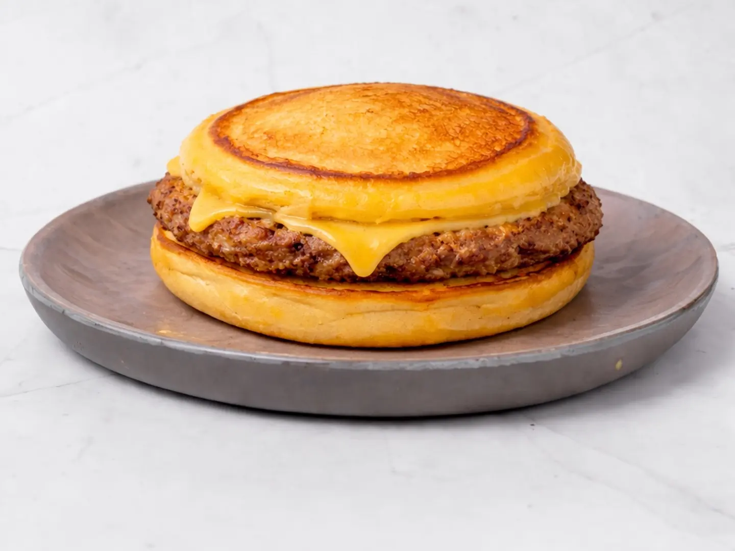 Single Upside Down Meat Burger