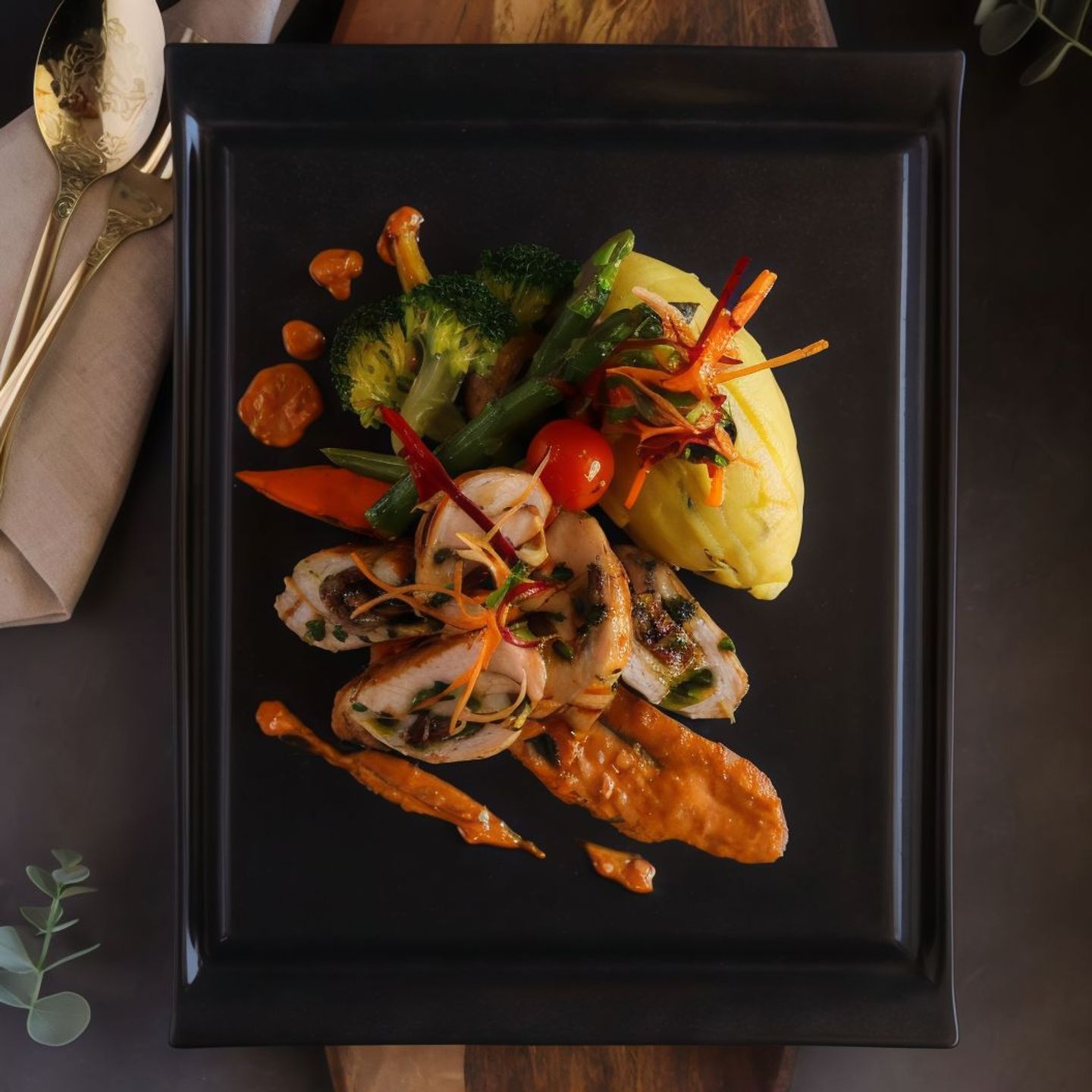 Roasted Chicken Roll