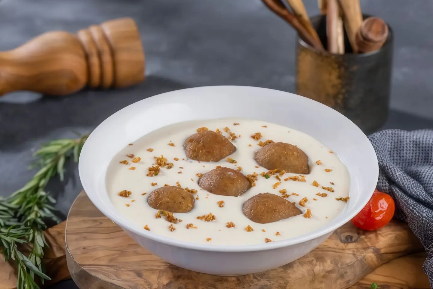 Kebbah Meat  In Yogurt Sauce