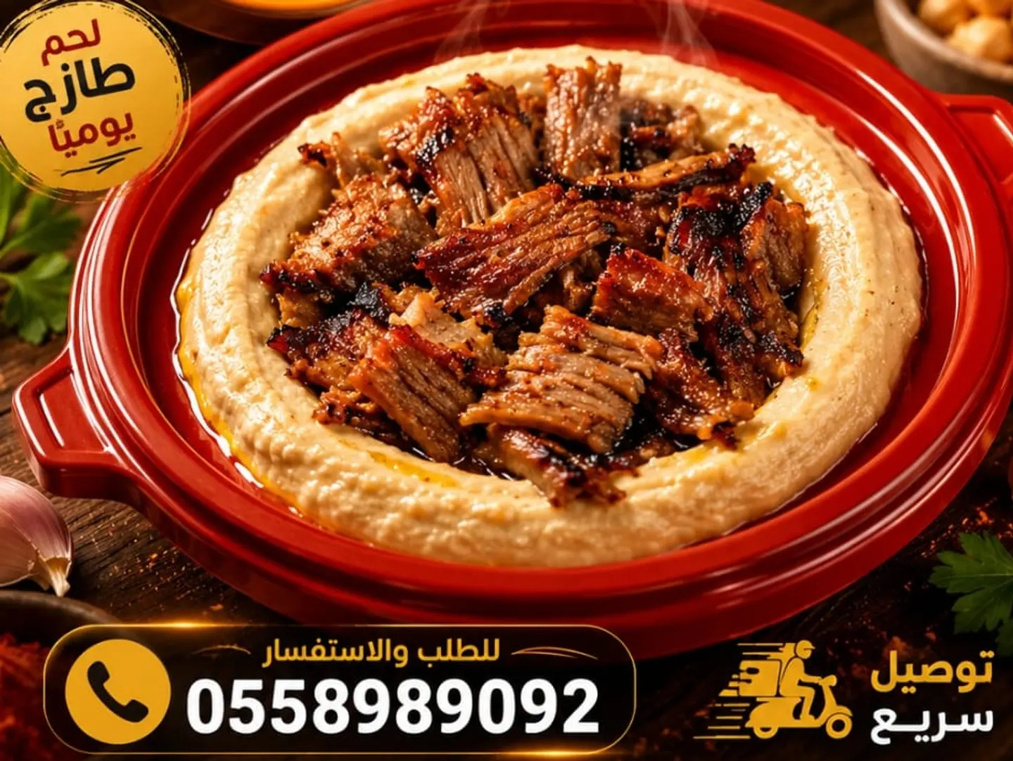 Hummus With Meat