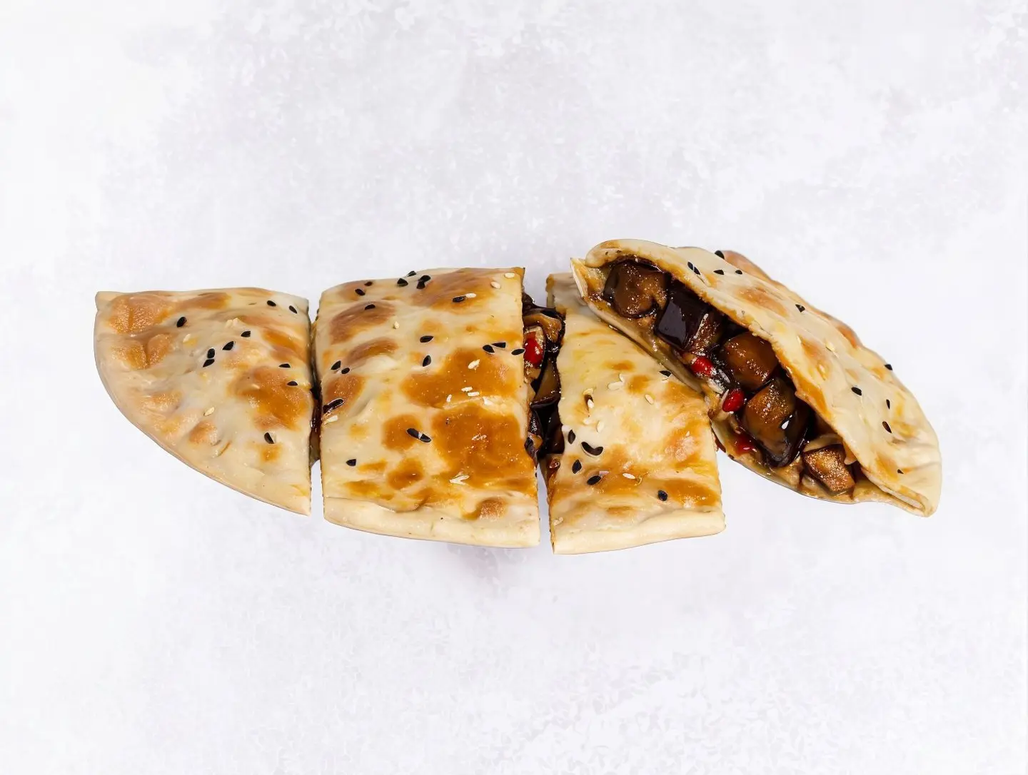 فطيرة فتة باذنجان