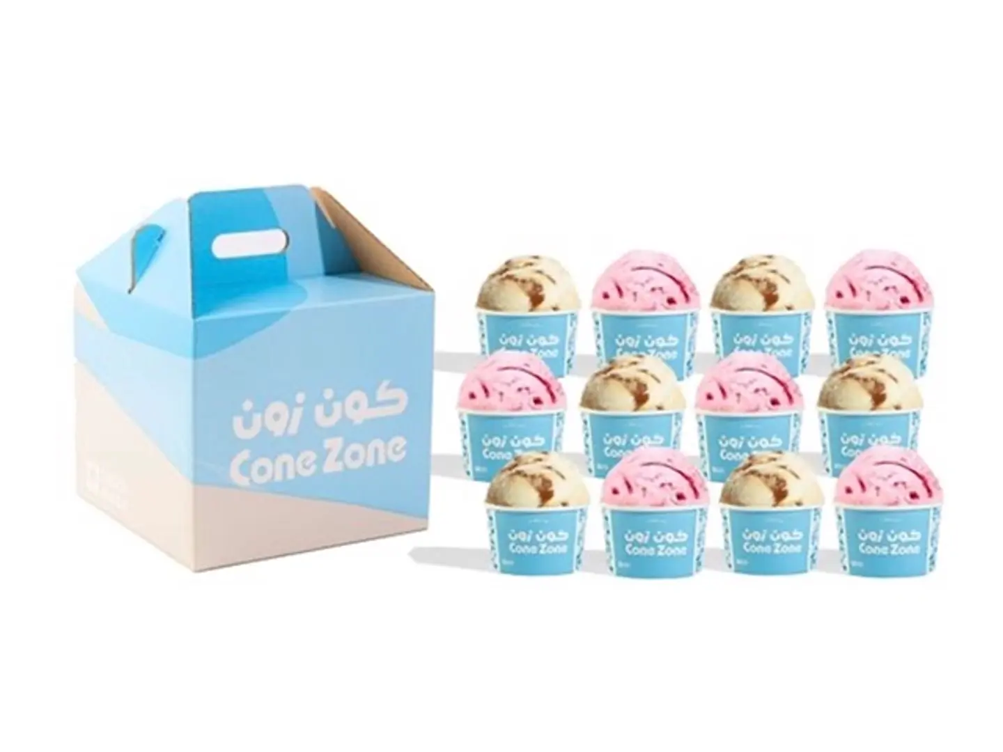 12 عبوة آيس كريم