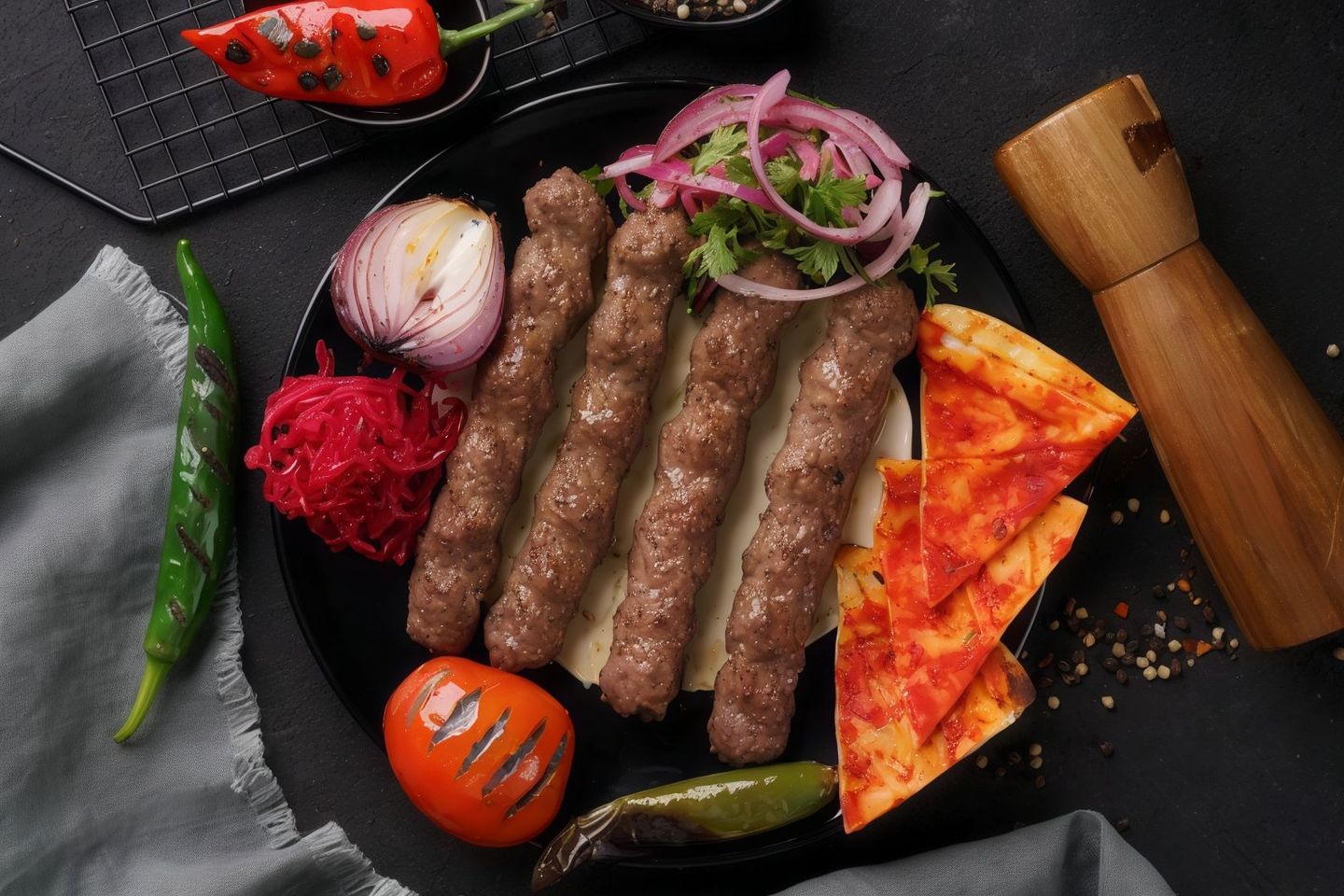 كبه مشويه بالسيخ
