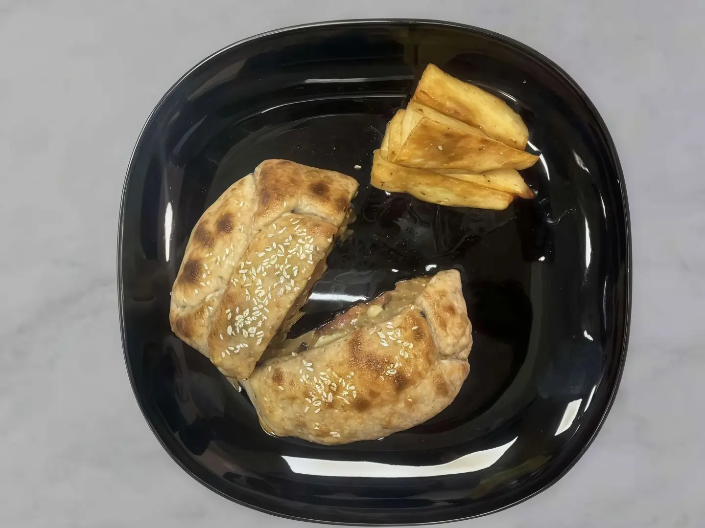 فطيرة برجر لحم