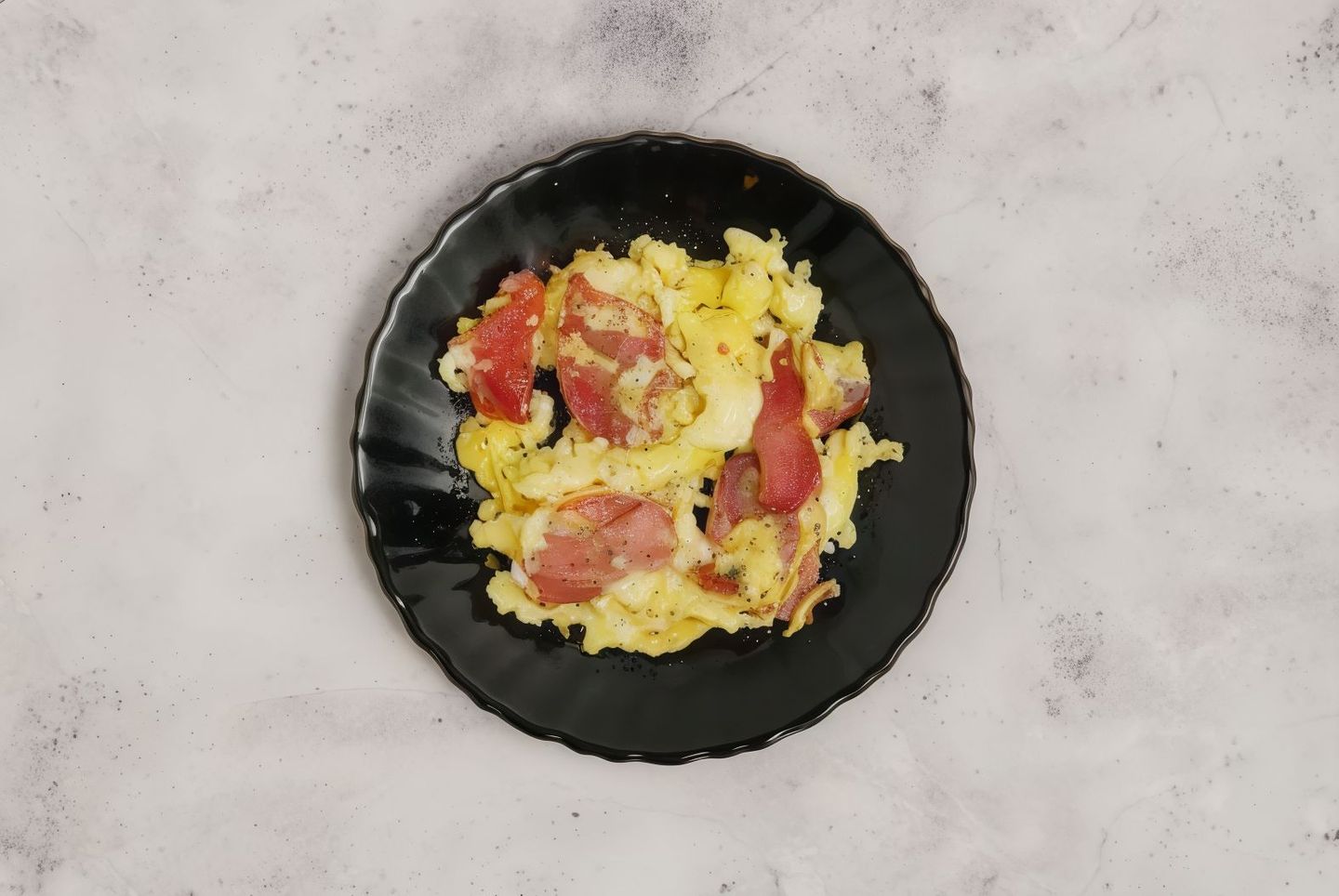 Basturmah Eggs Plate