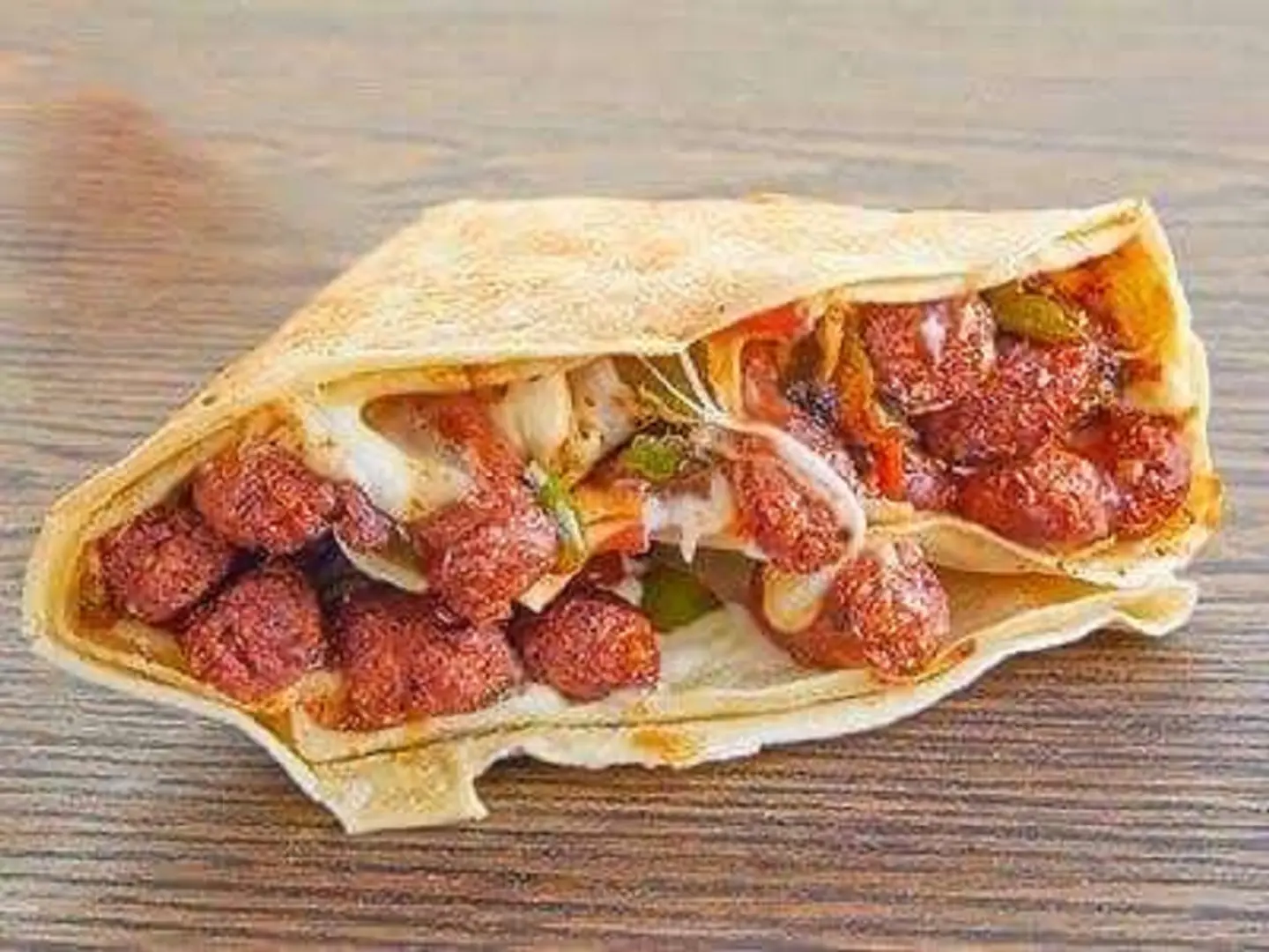 Sausage & Pastrami Crepe