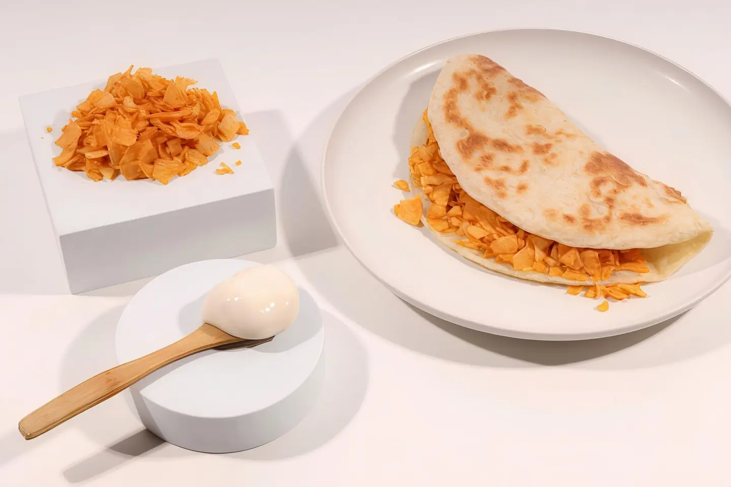 Chapati (Cheese + Chips)