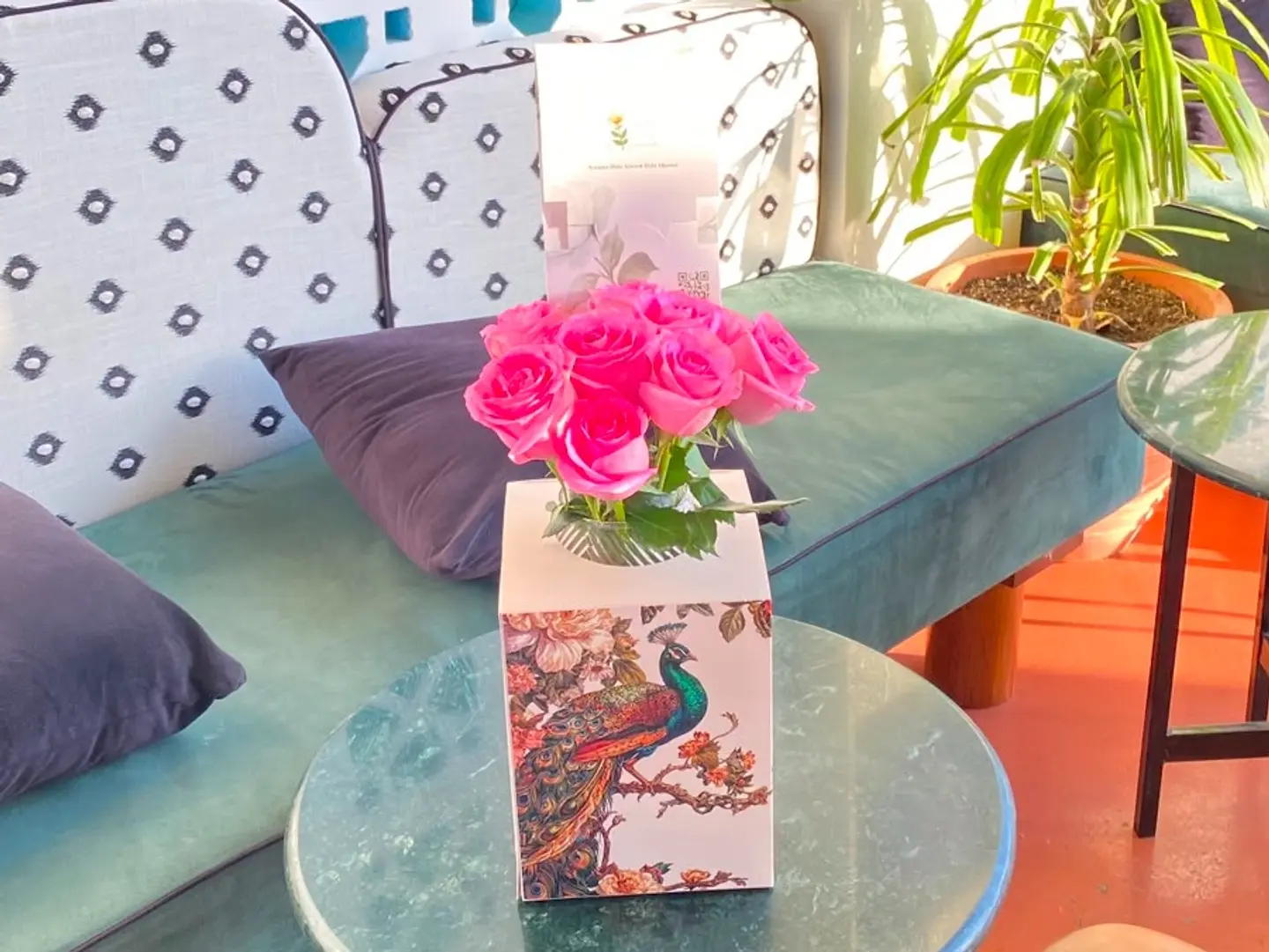 Natural Rose Vase 15 B
