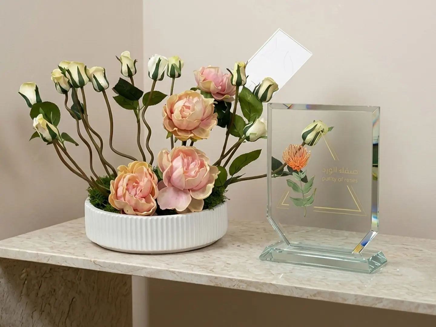 فازة الورد الصناعي رقم 6