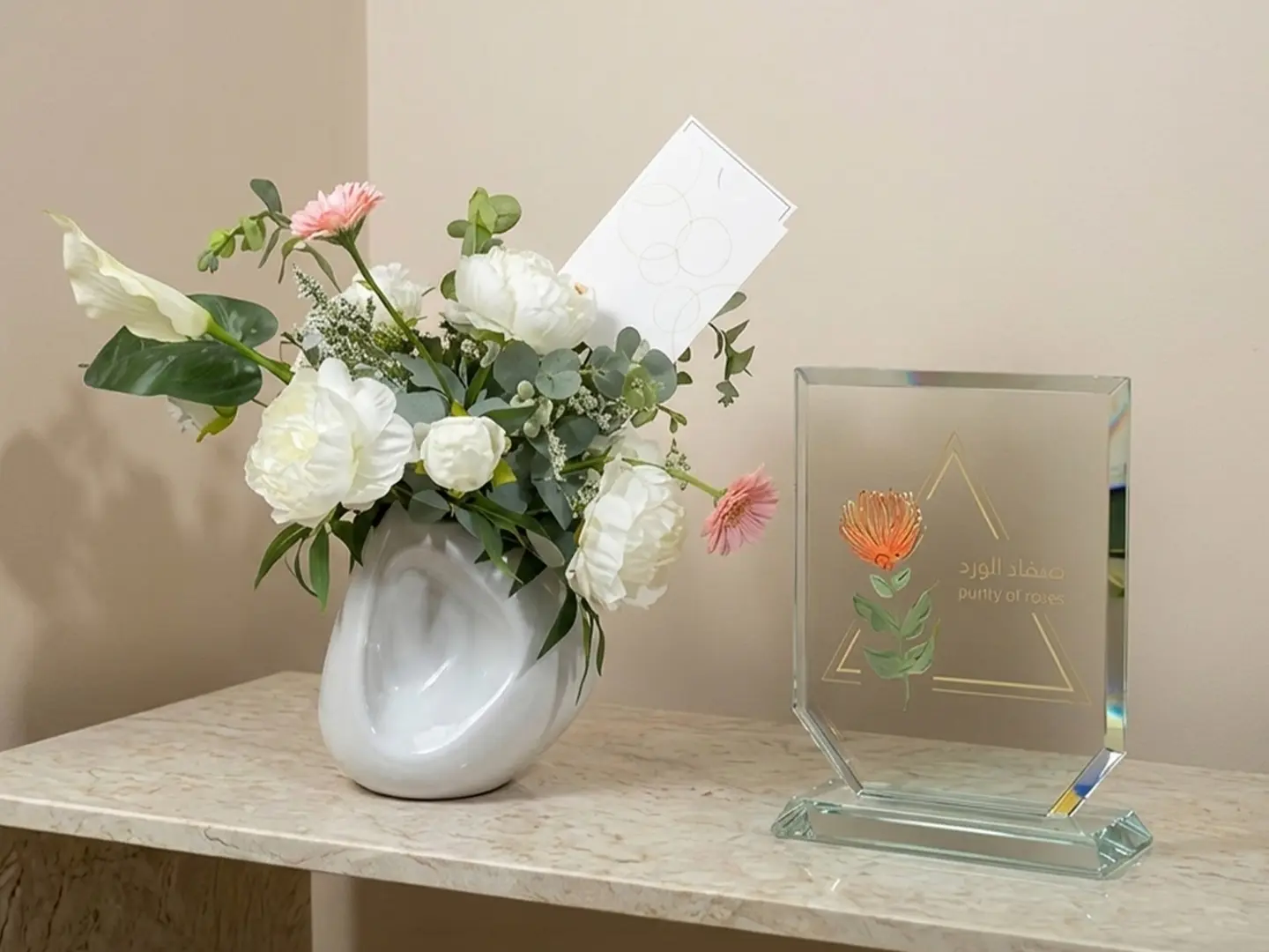 فازة الورد الصناعي رقم 8