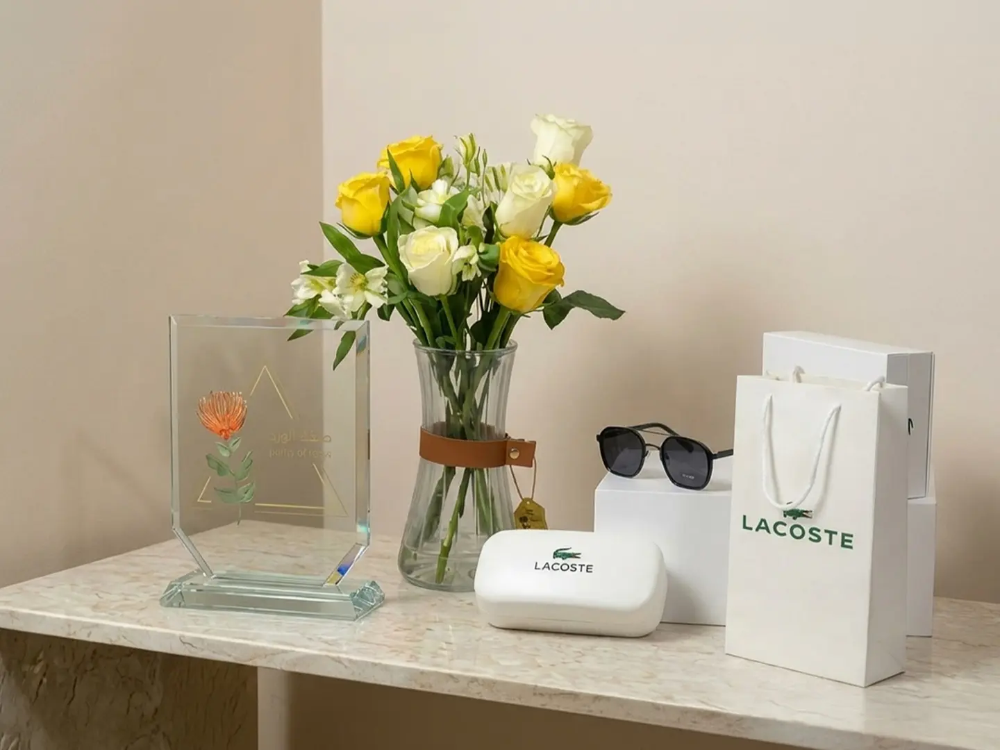 Master Men's Glasses With Rose Vase No. 5