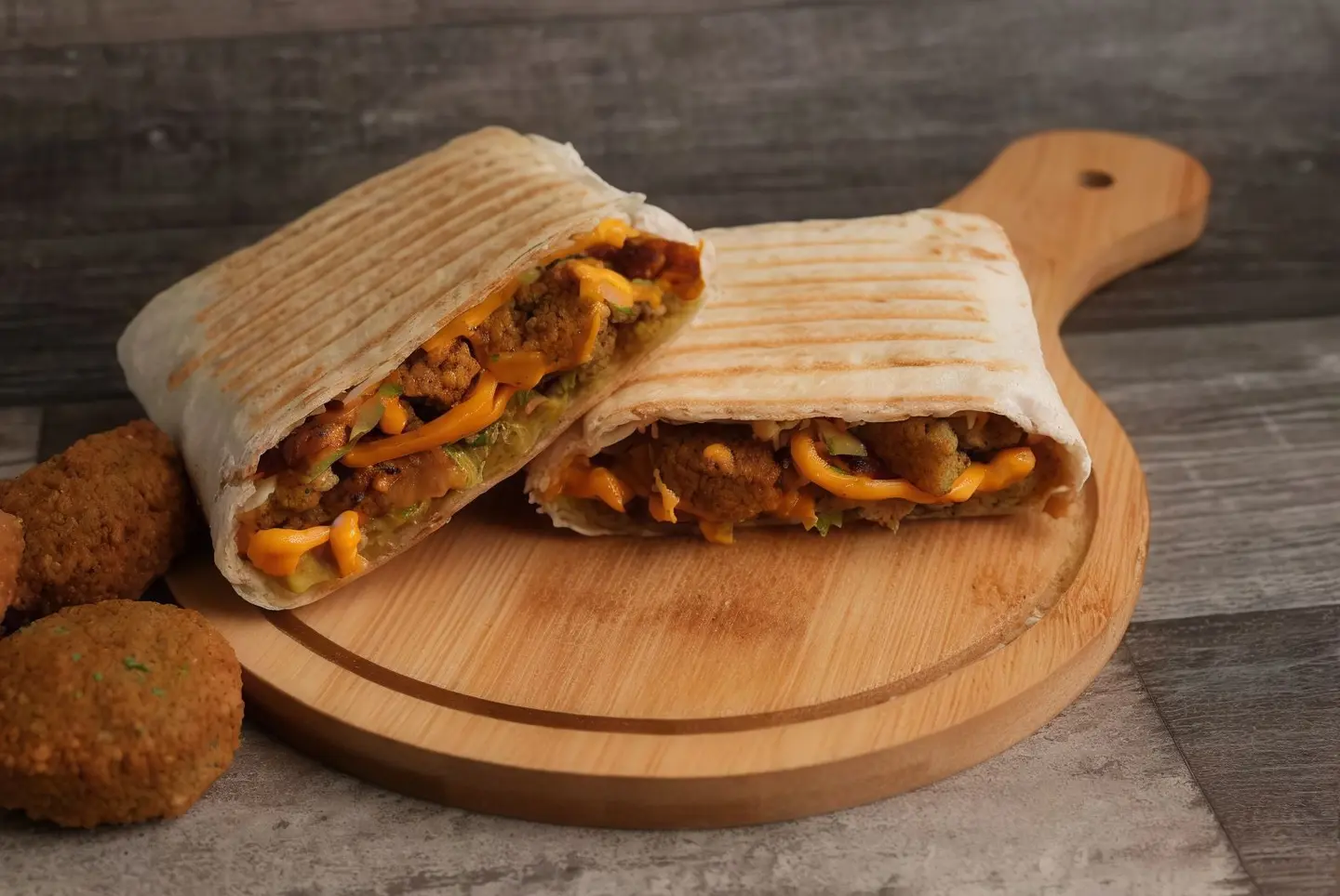 Mexican Falafel Sandwich