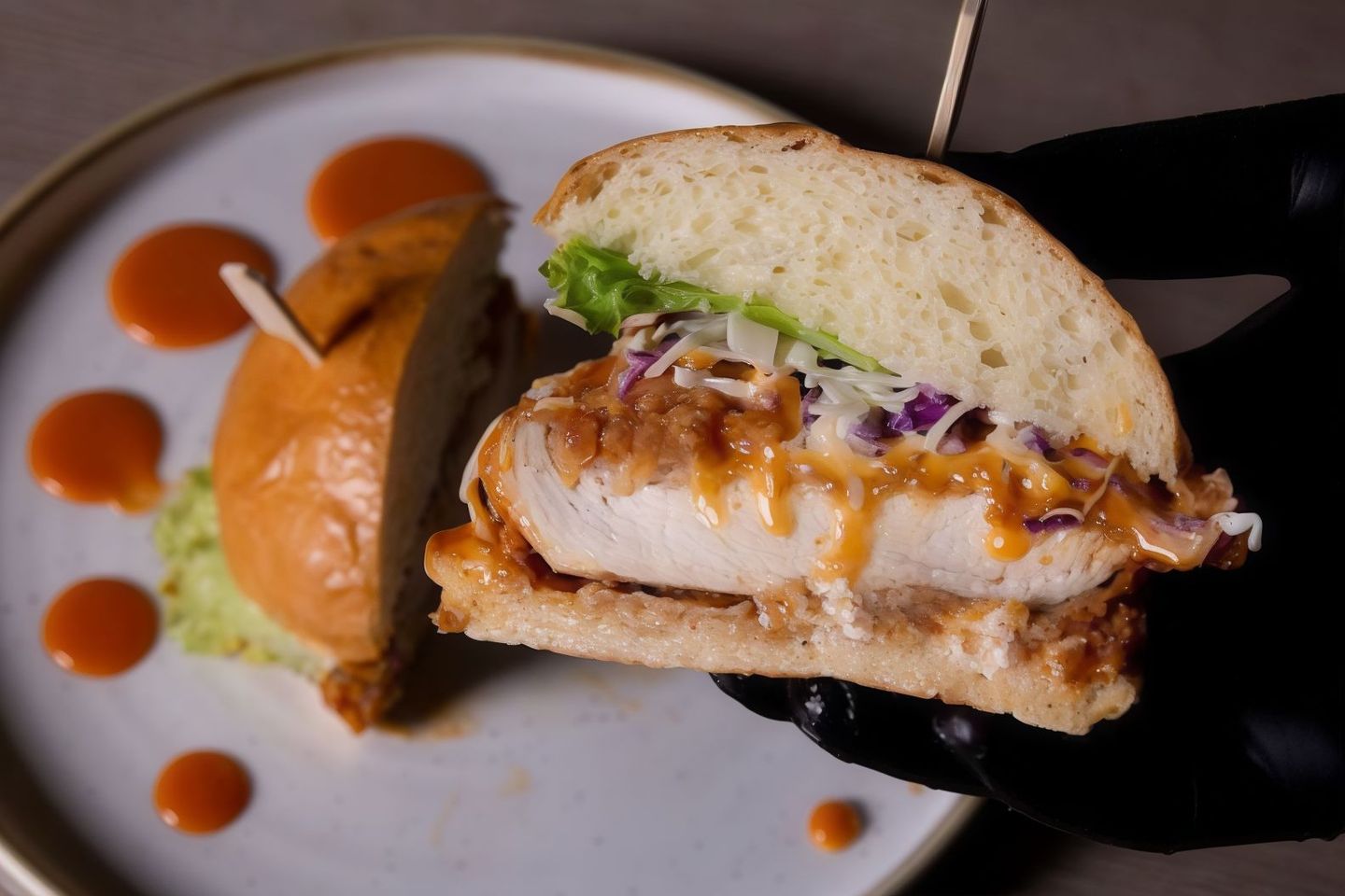 Maple Srirach Burger