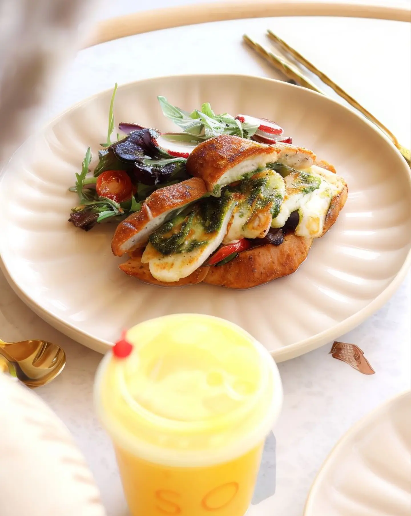 Pesto Halloumi