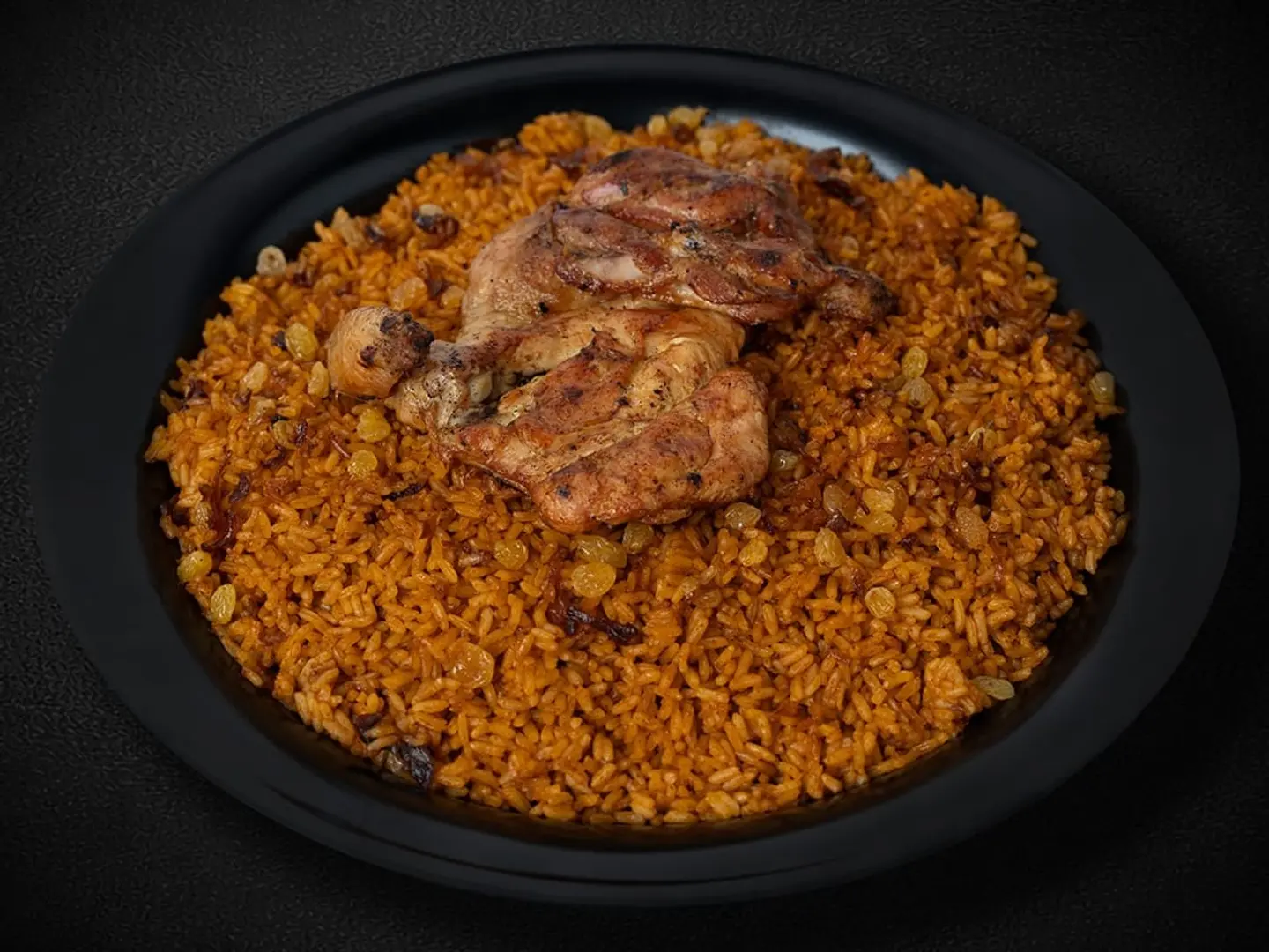 نصف حبة مظبي مع ارز احمر