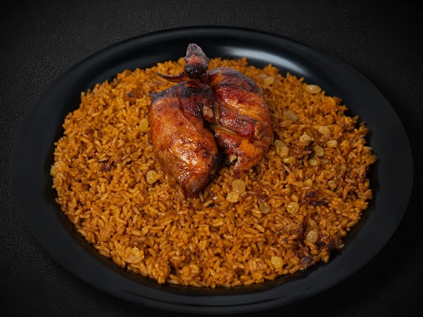 حبة شواية مع ارز احمر