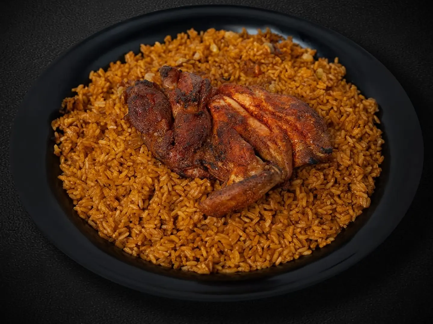 حبة مظبي حراق مع أرز احمر