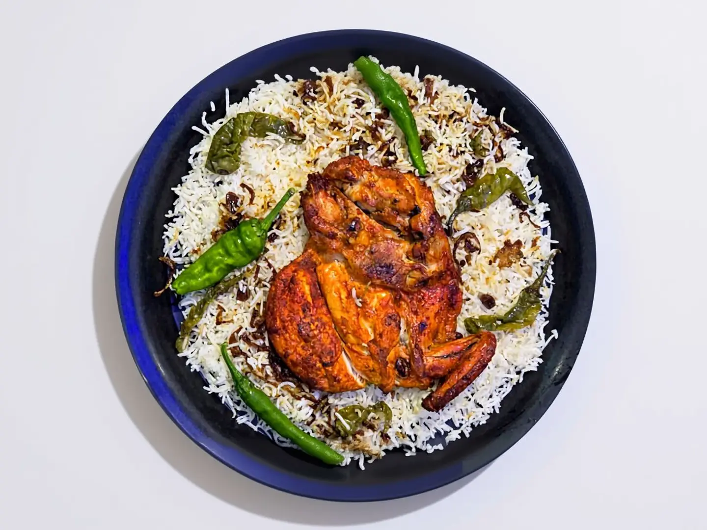 Half Spicy Mathbi Chicken Piece With Peshawer Rice