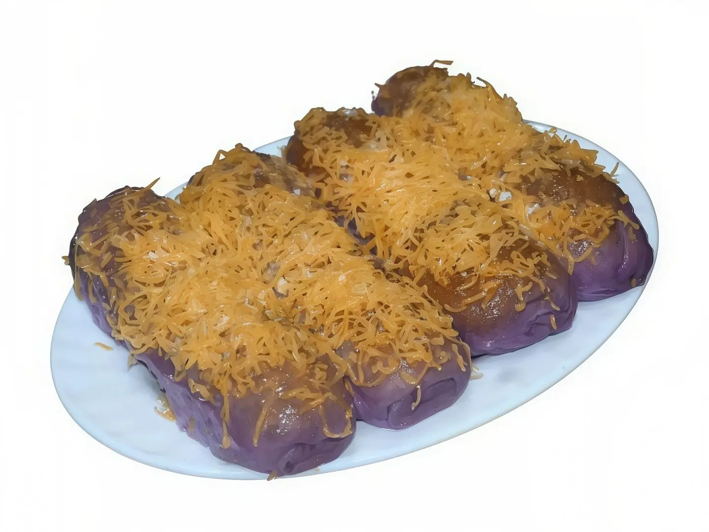 Cheese Ube Roll Bread With Toppings