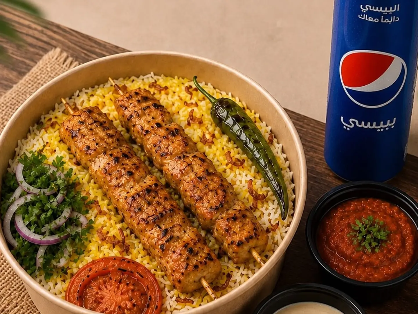كمبو كباب دجاج
