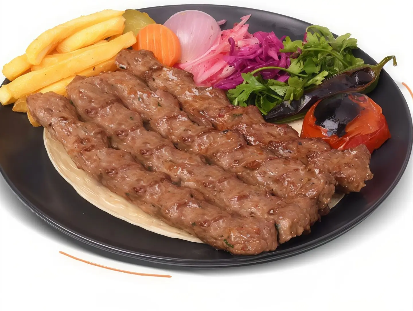 كباب لحم - نص كيلو 8سياخ من الكباب