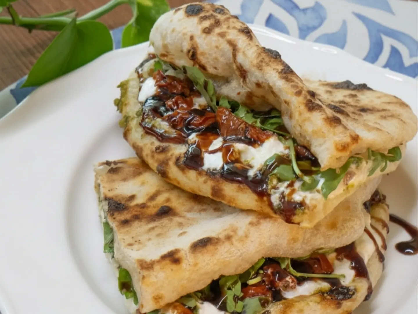 Burrata Cheese Pita Sandwich